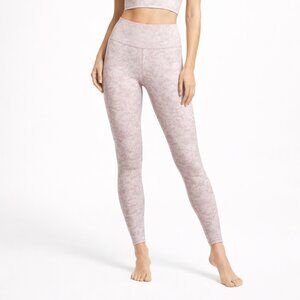 Athleta Elation Textured Tights Women's XS Pink Frosted Floral Velvety Iceland